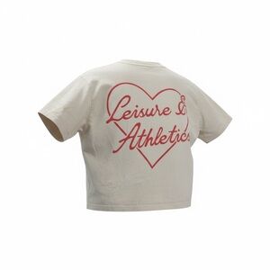 Duvin Women's Cropped T-Shirt- M- Leisure and Athletics- Cream/Red